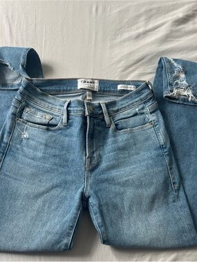 Frame Le Skinny de Jeanne Denim Light Blue Women's Jeans - Classic